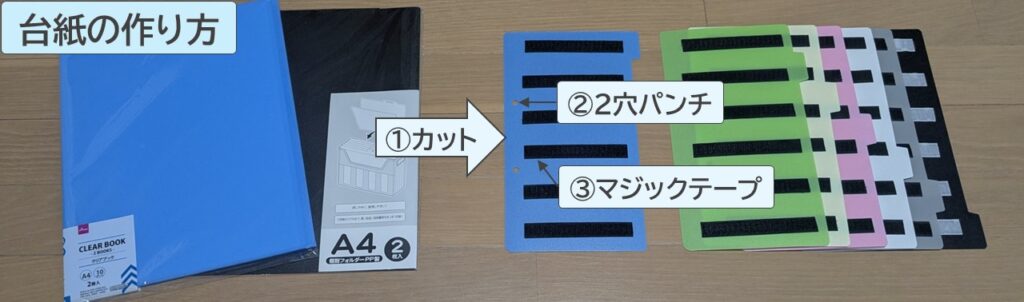 PECSブックの台紙の作り方
