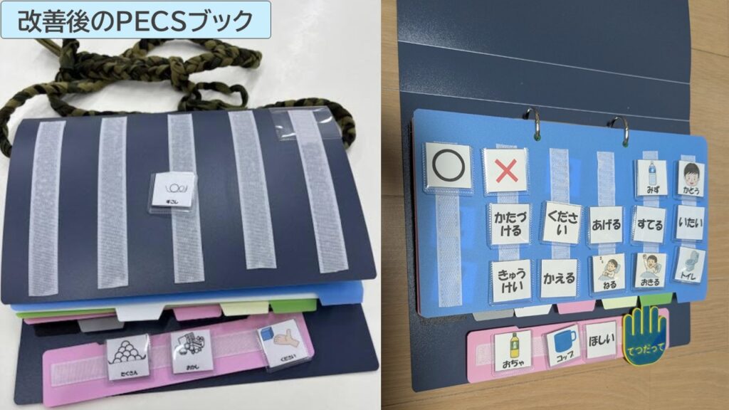 改善後のPECSブック写真