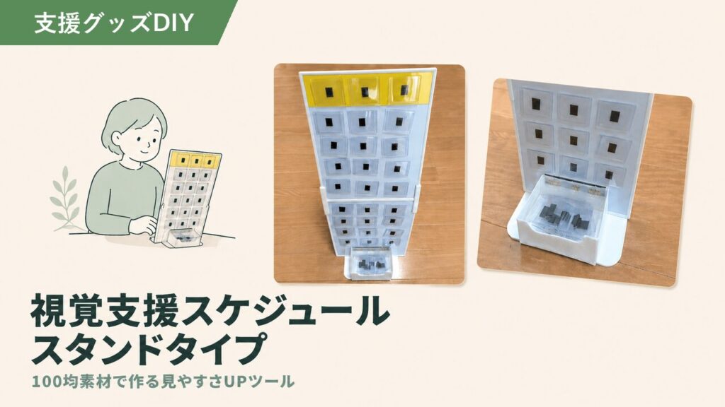 視覚支援スケジュール（置き型）の写真