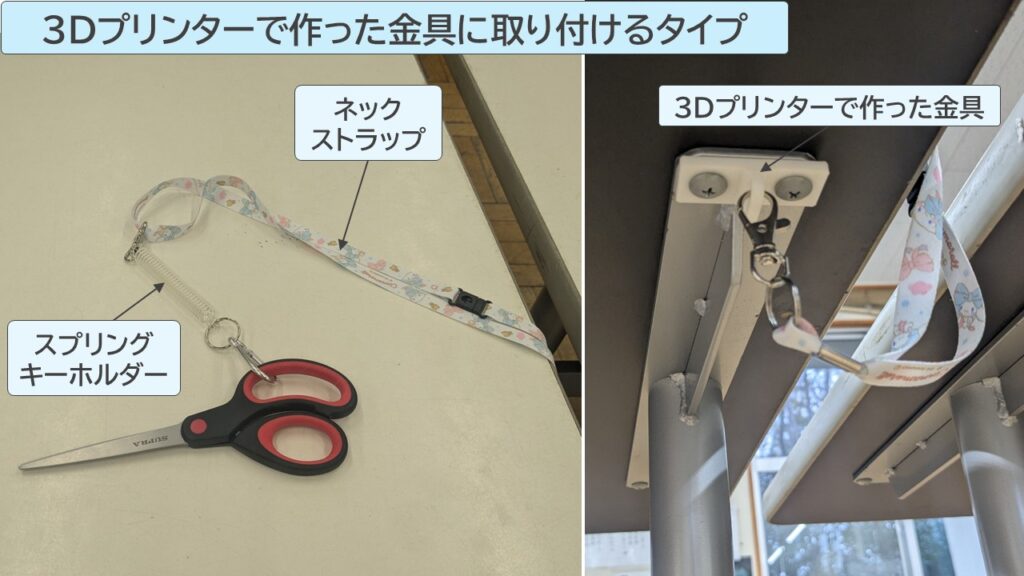 ３Dプリンターで作った金具に取り付けるタイプの写真