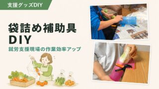野菜袋詰めを100均DIYで時短！自作の補助具で作業がラクになる