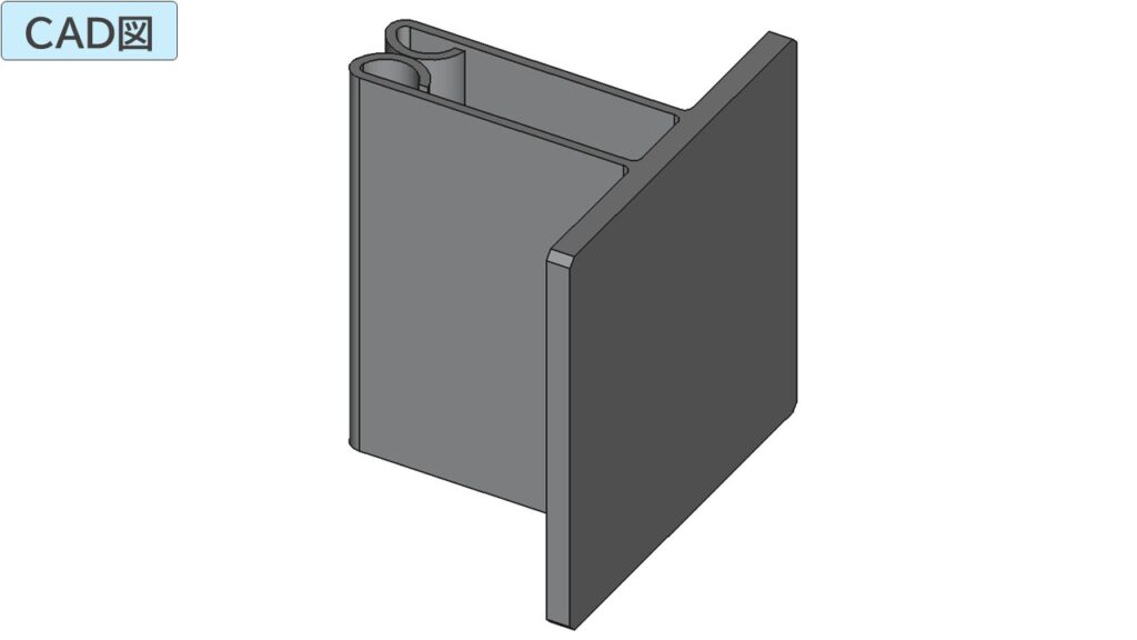 ダンボールラベルのCAD図
