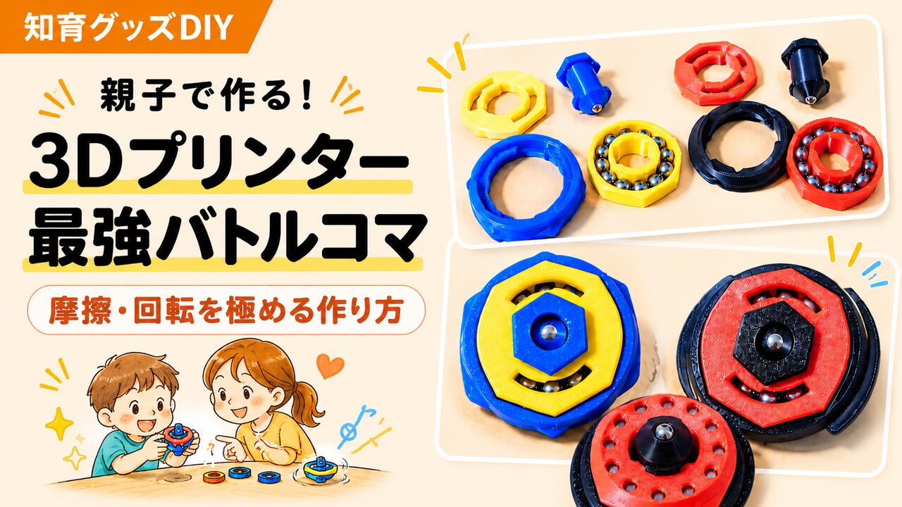 親子で作る3Dプリンター最強バトルコマ｜カスタム自作DIY