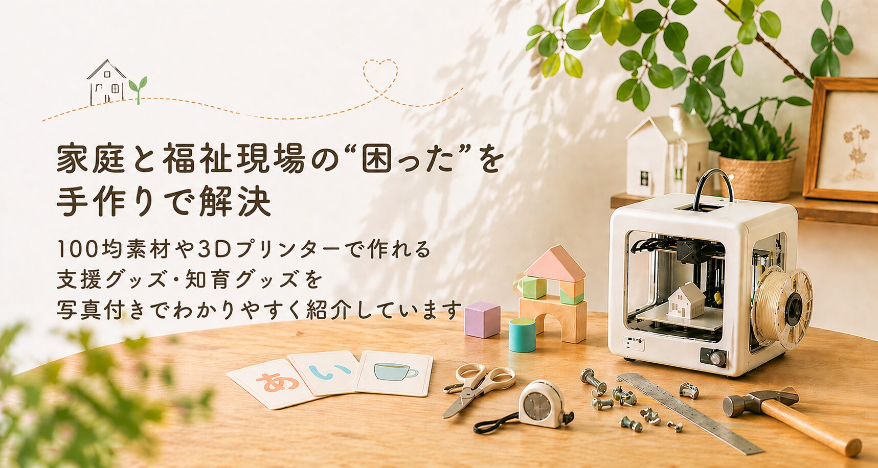 家庭と福祉現場の困ったを手作りで解決する、作ってツナガル工房