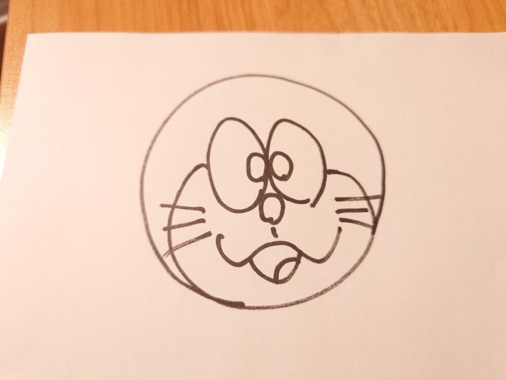 絵を描く説明図