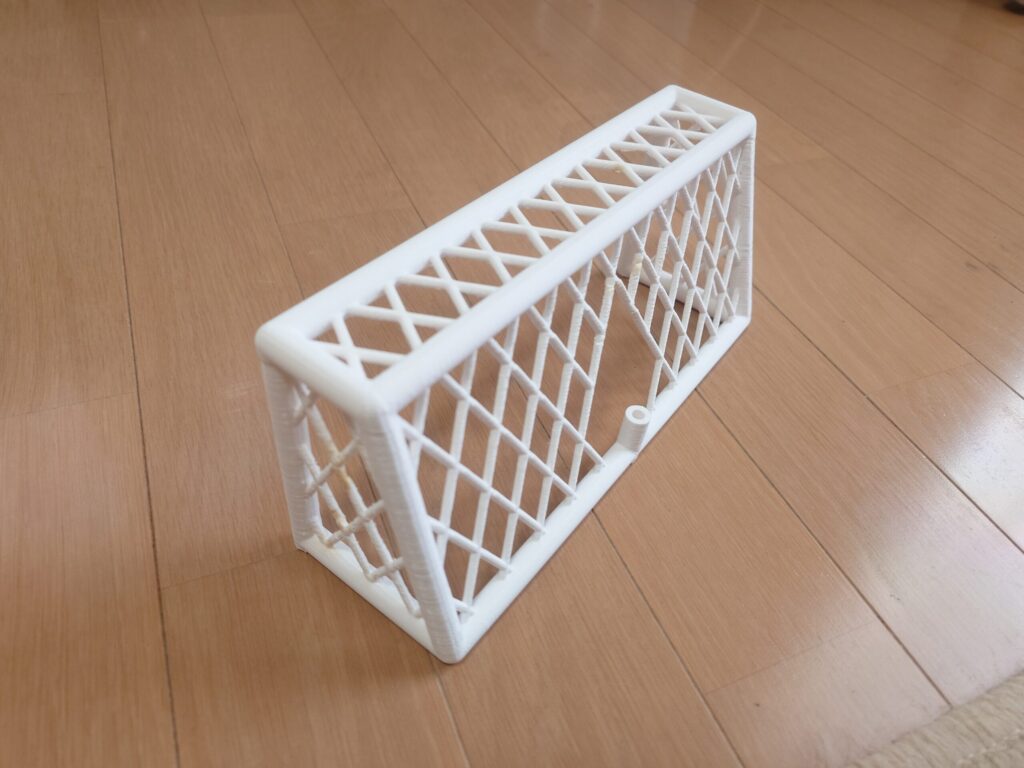 3Dプリンターで作るゴールの写真