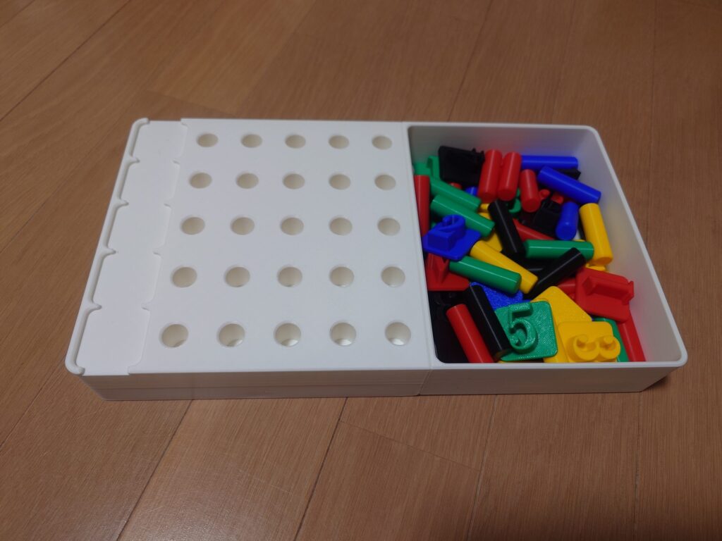 一体型収納BOXの様子