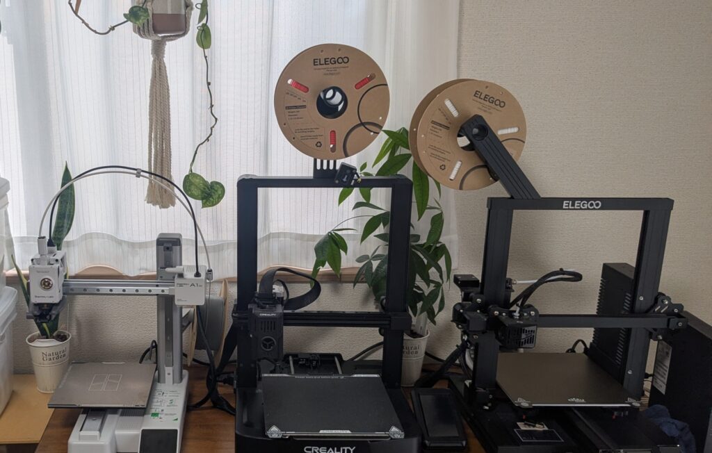 私が使用してきた3dプリンター3台の写真