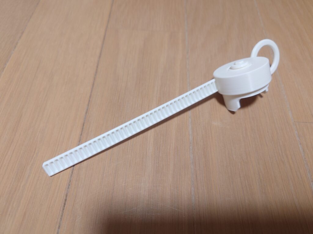 コマを回すランチャーを3Dプリンターで作った写真